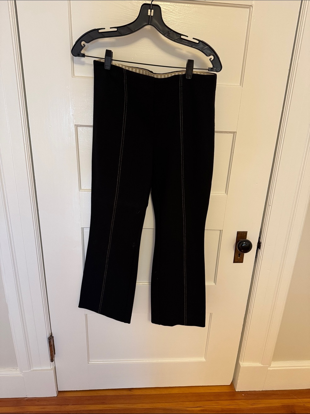 Anthropologie Black Women's Seam-Detail Stretch Jeans